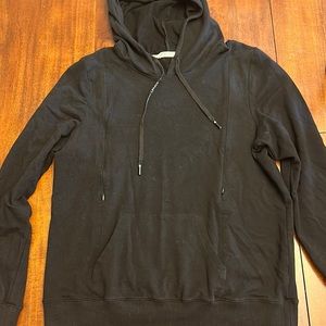 Black comfy nursing hoodie.
